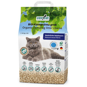 **Breukzak** CosyCat GROVE KORREL 20L Biologisch afbreekbare kattenbakvulling klontvormend